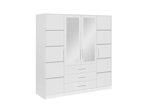 BALI D4 szafa 4-drzwiowa z szufladami i lustrem